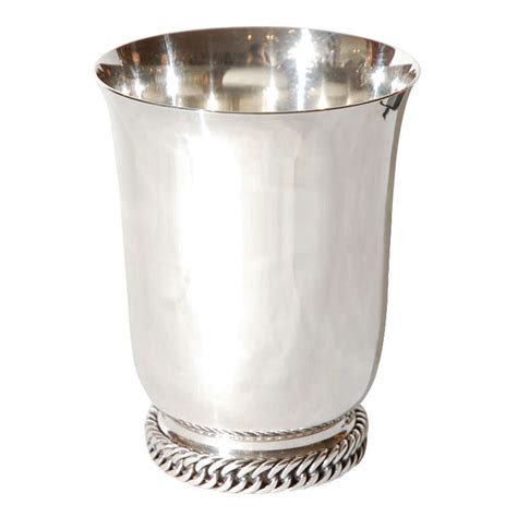 hermes silver vase.